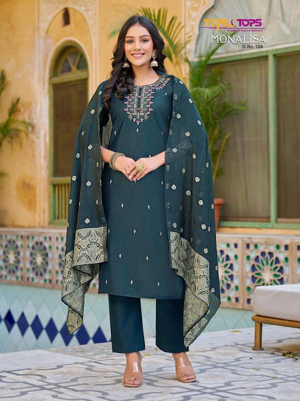 Tips And Tops Monalisa Fancy Kurti With Bottom Dupatta Collection